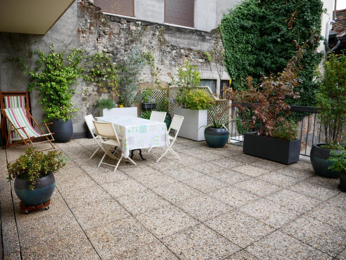 Superbe Appartement En Centre Ville Avec Terrasse Thonon-les-Bains Dış mekan fotoğraf